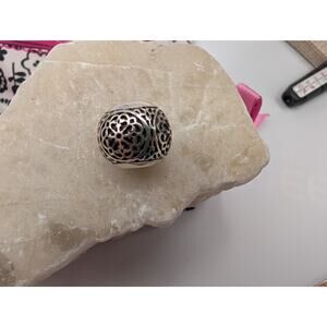 Brighton Silver Tone Filigree Openwork Bead Charm